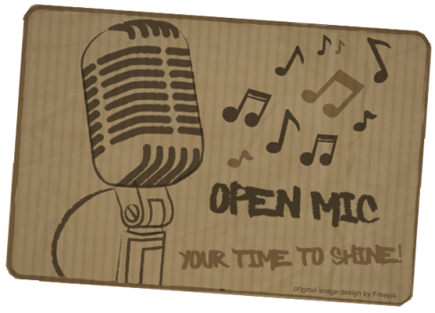 open mic graphic